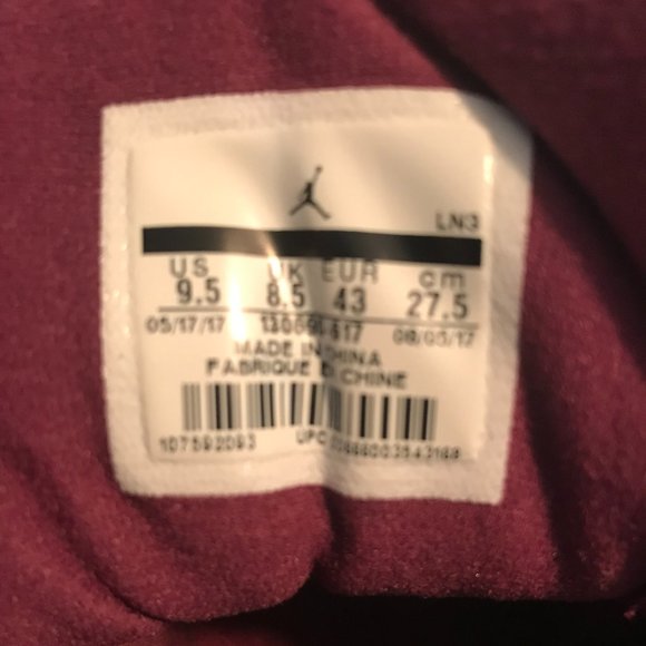 Air Jordan 12 Retro 'Bordeaux' Size 9.5 - Picture 14 of 14